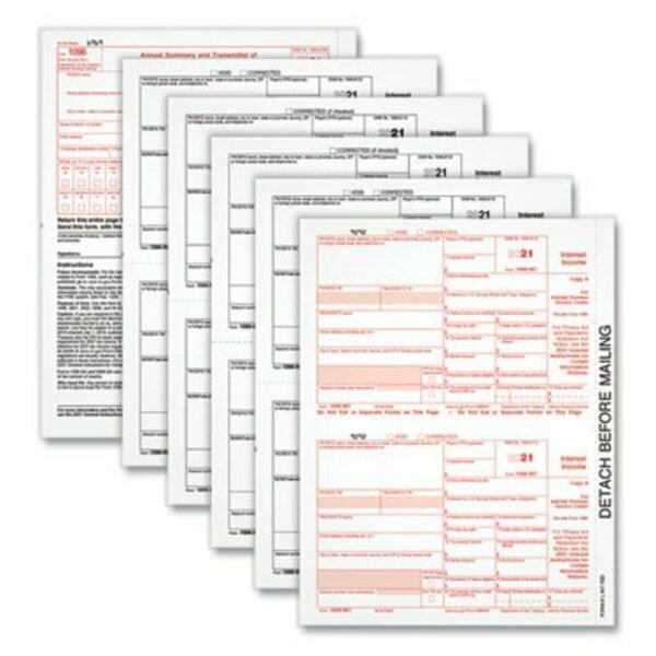 Tops Products TOPS, 1099-Int Tax Forms, 5-Part, 5 1/2 X 8, Inkjet/laser, 24PK 22983